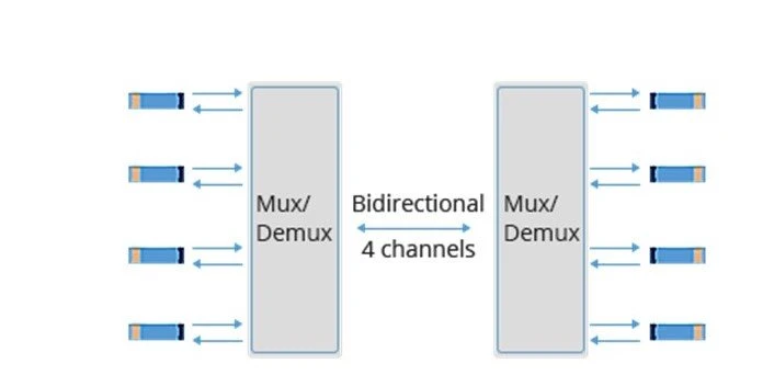 single fiber bidirectional