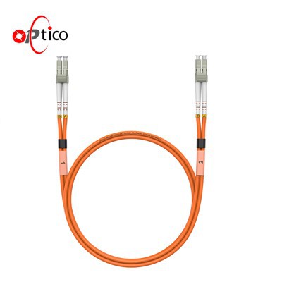 OM1 LC LC Plenum Duplex Fiber Patch Cable 62.5/125 Multimode