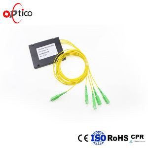 Optisk fiber 1x4 PLC -splitter
