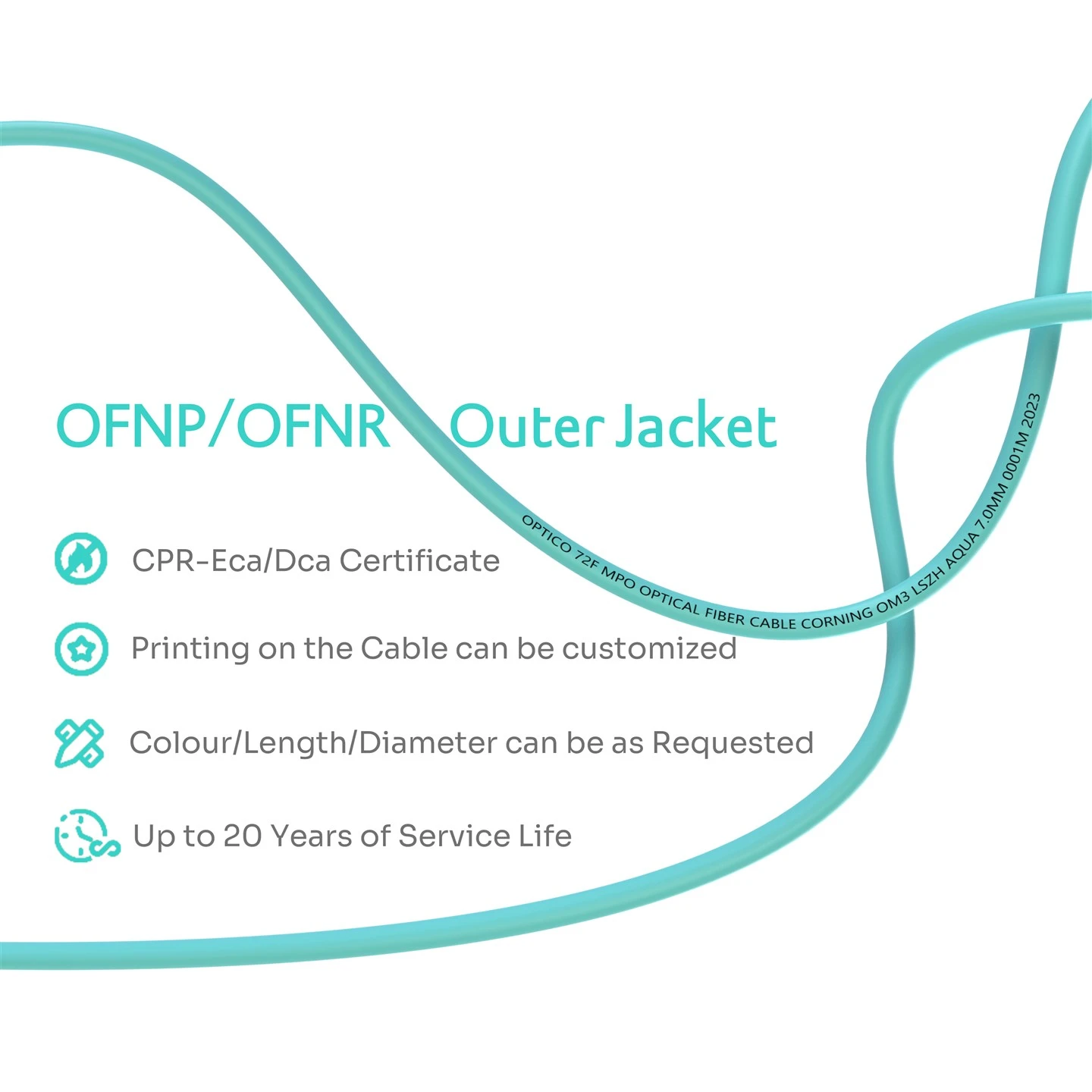 72F MTP MPO Fiber Cable OM3 72F MTP MPO Fiber Cable OM3