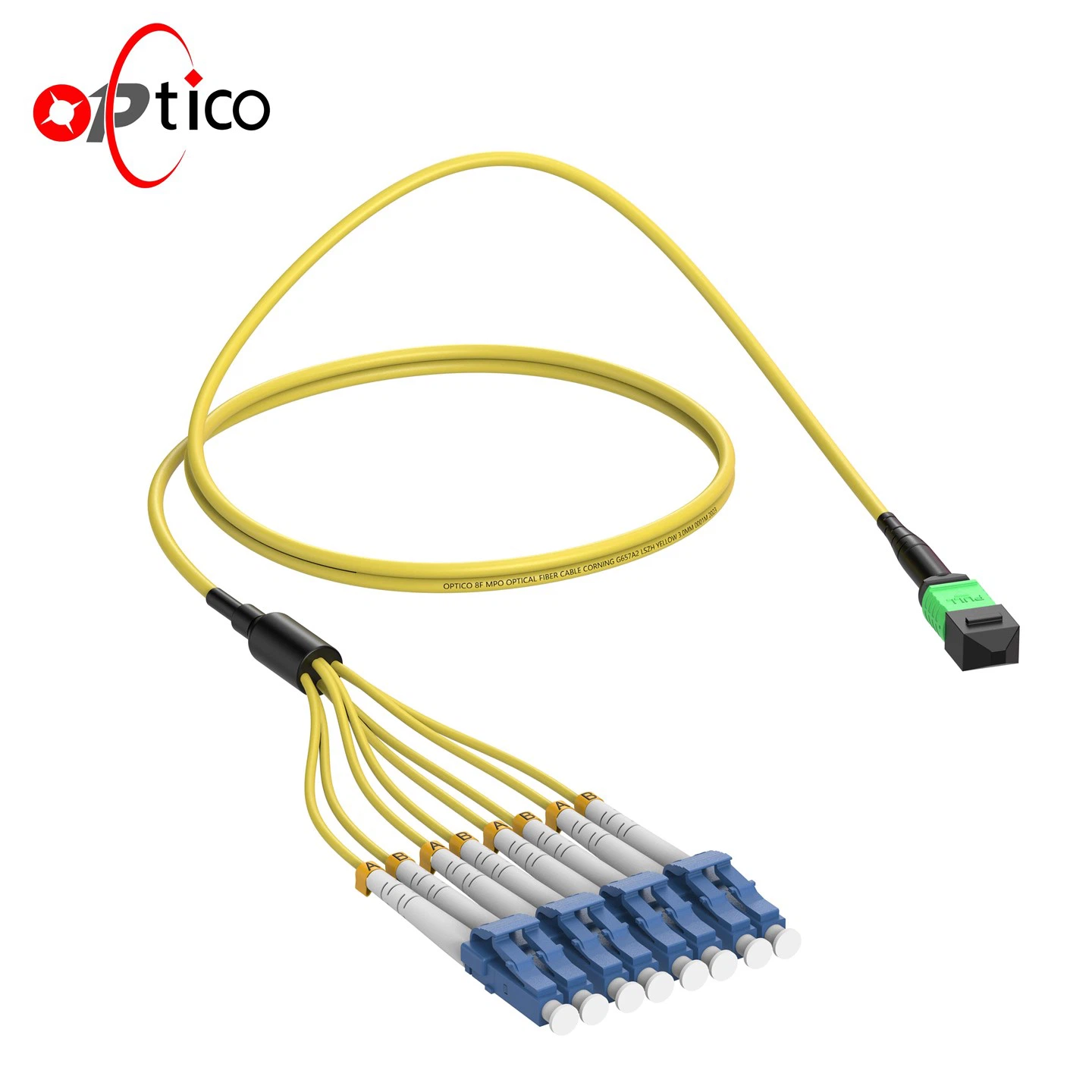 8F MPO till 4LC Duplex Breakout Cable OS2