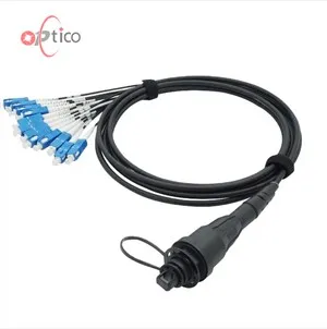 IP68 12F MPO till SC Vattentät FTTA Fiber Patchcord